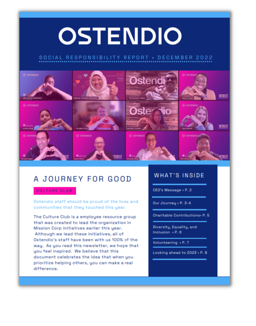 2022 Ostendio Culture Club Report Cover