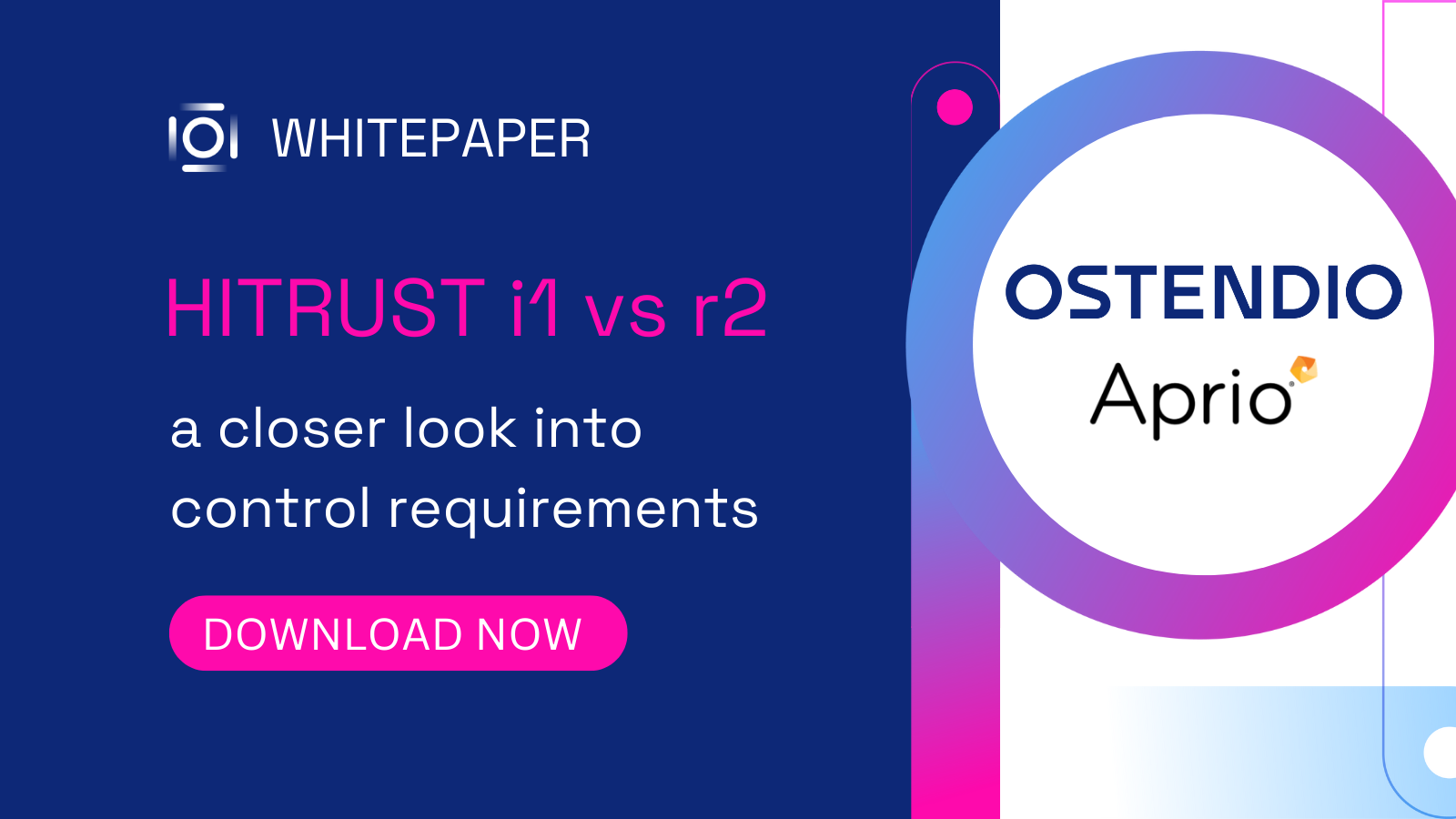 Download free Ostendio and Aprio Whitepaper - HITRUST i1 vs r2