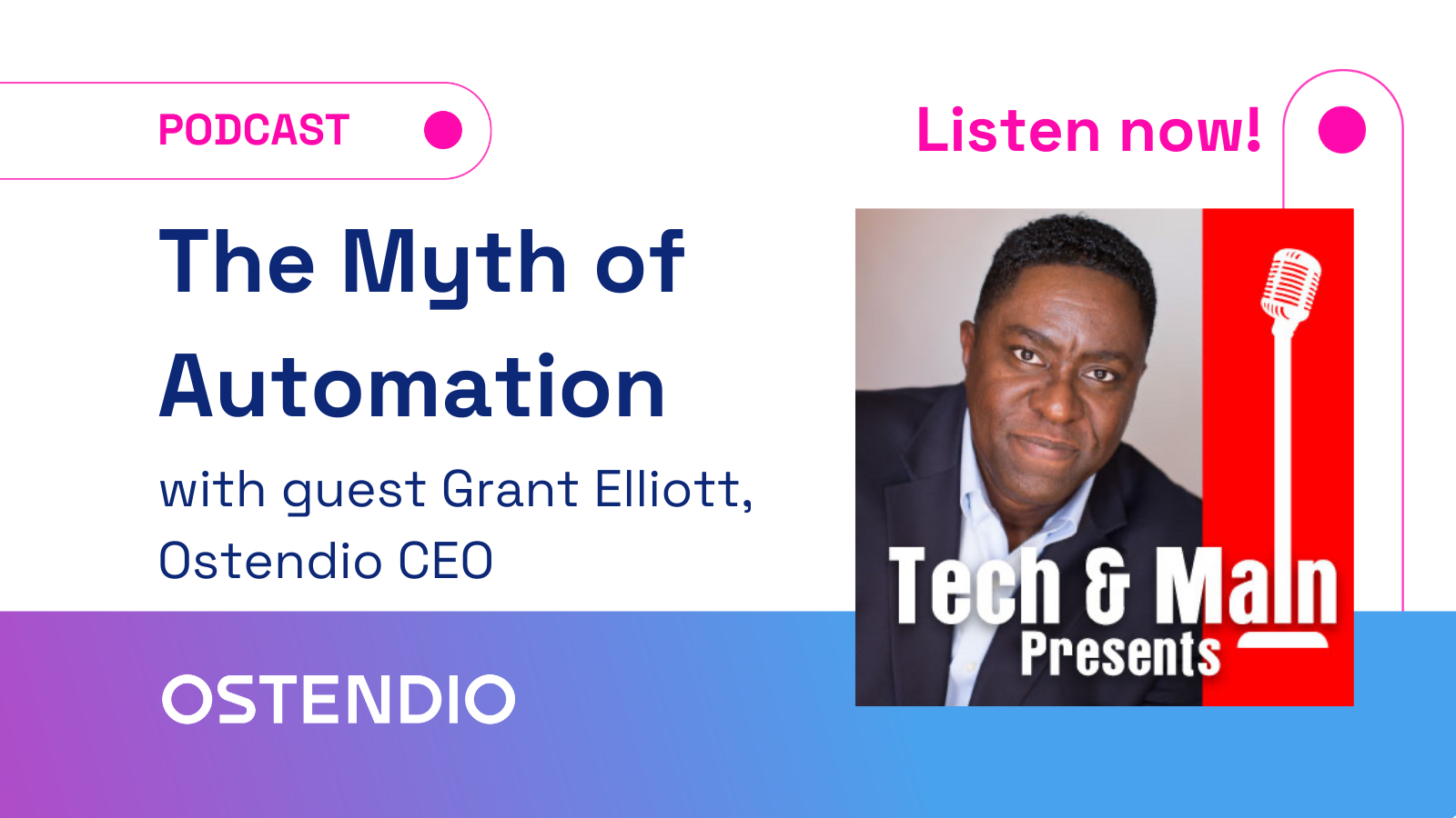 Tech and Main  PODCAST with Grant Elliott, CEO, Ostendio