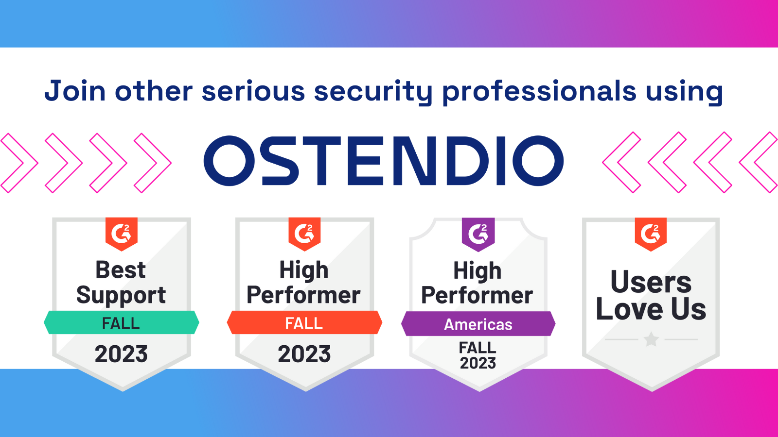 join serious security professionals G2 Fall 2023 badges